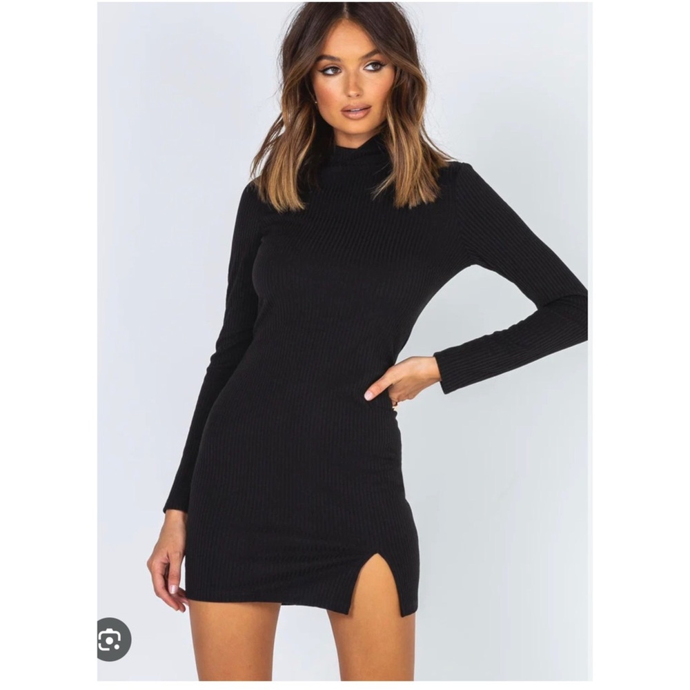 Princess Polly Kehlanae Mini Black Dress